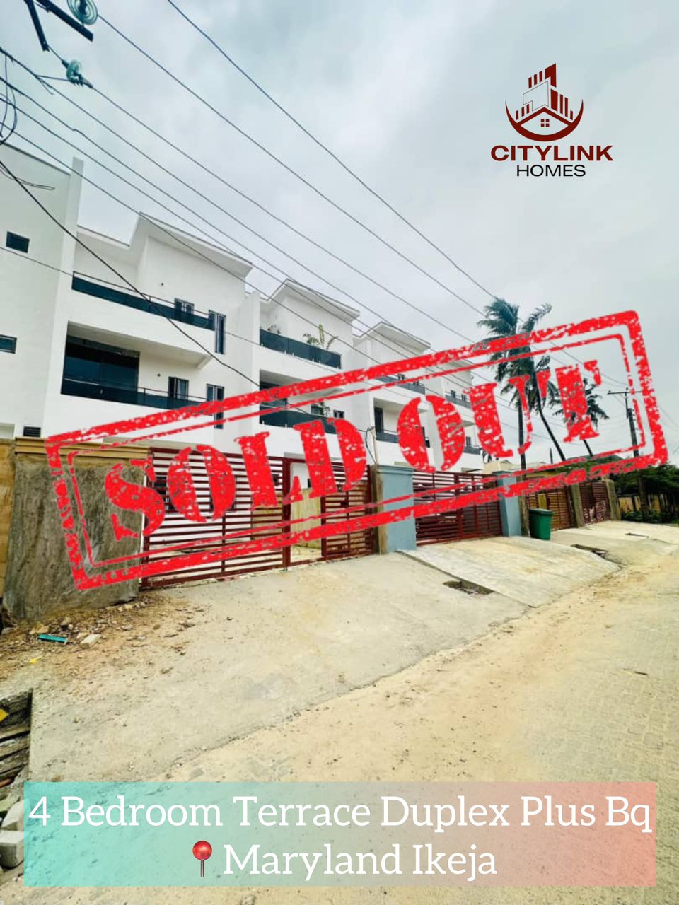 Elegant Newly Built 4 Bedroom Self Compound Terraced Duplex at Maryland Ikeja, Lagos, Nigeria.